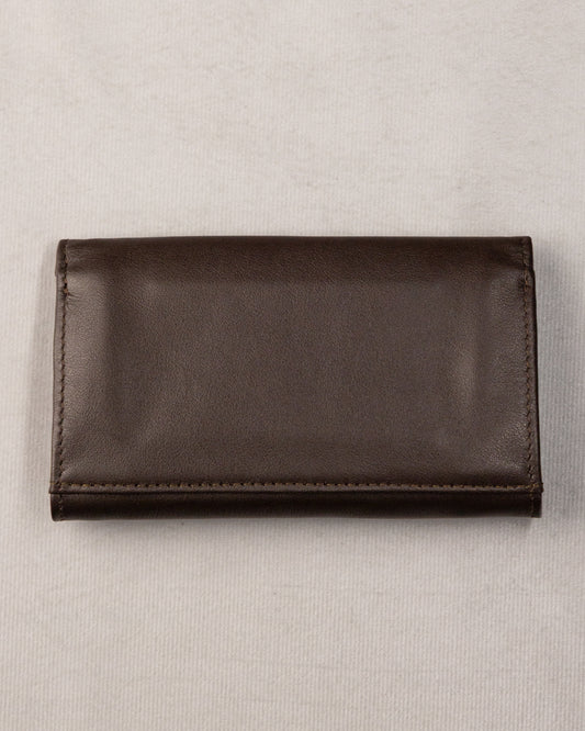 PORTEFEUILLE DEUX VOLETS - MARRON