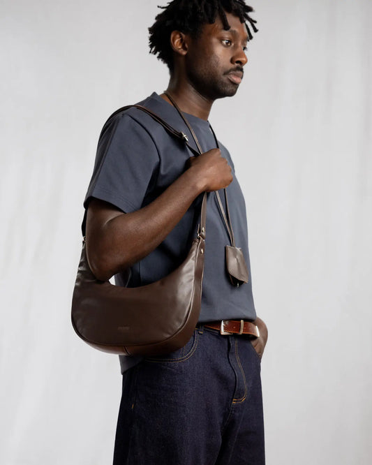 SAC DEMI-LUNE - MARRON