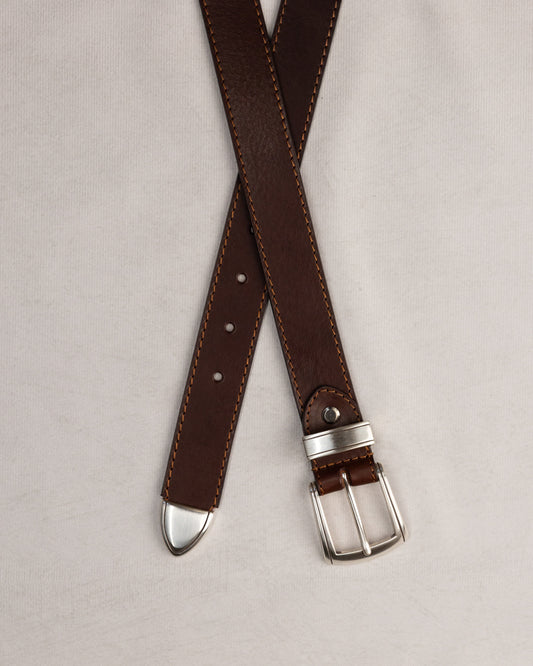 CEINTURE WESTERN - MARRON