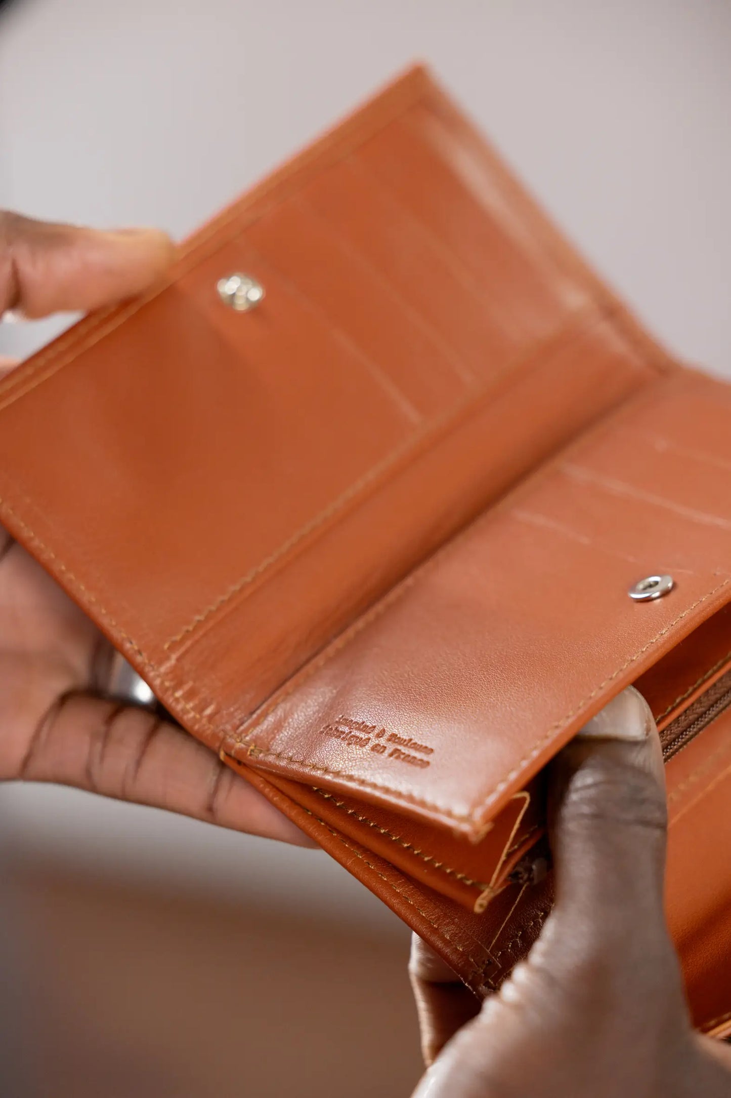 PORTEFEUILLE DEUX VOLETS - COGNAC