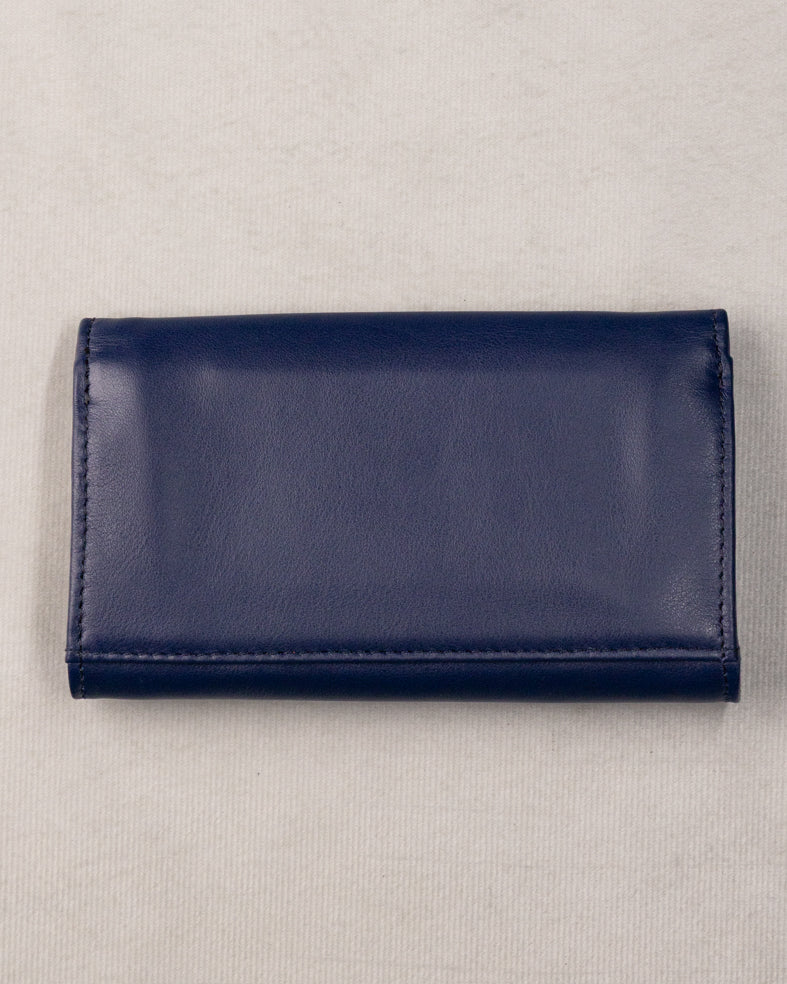 PORTEFEUILLE DEUX VOLETS - BLEU