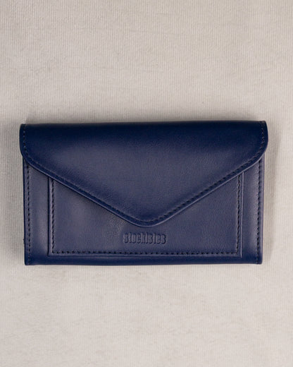 PORTEFEUILLE DEUX VOLETS - BLEU