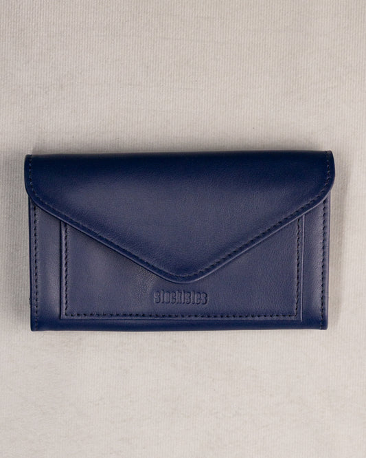 PORTEFEUILLE DEUX VOLETS - BLEU