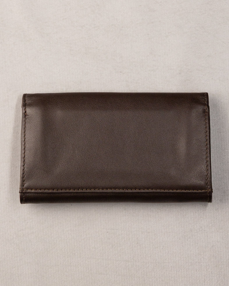 PORTEFEUILLE DEUX VOLETS - MARRON