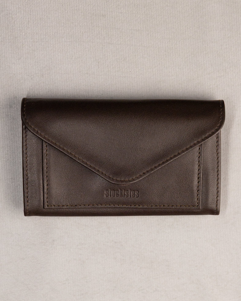 PORTEFEUILLE DEUX VOLETS - MARRON