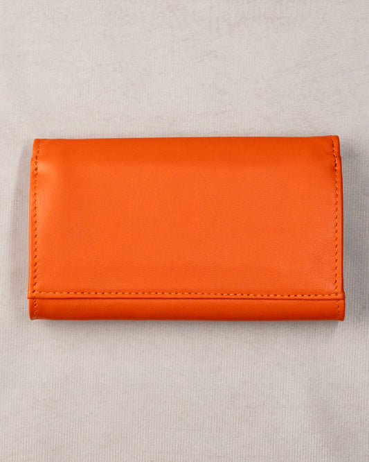 PORTEFEUILLE DEUX VOLETS - ORANGE
