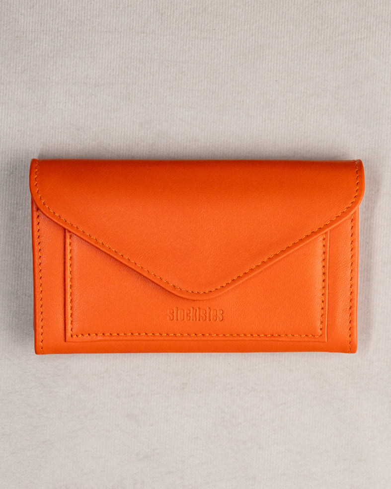 PORTEFEUILLE DEUX VOLETS - ORANGE