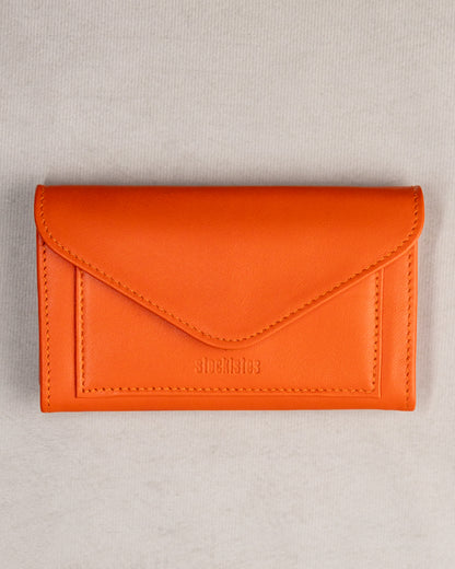 PORTEFEUILLE DEUX VOLETS - ORANGE