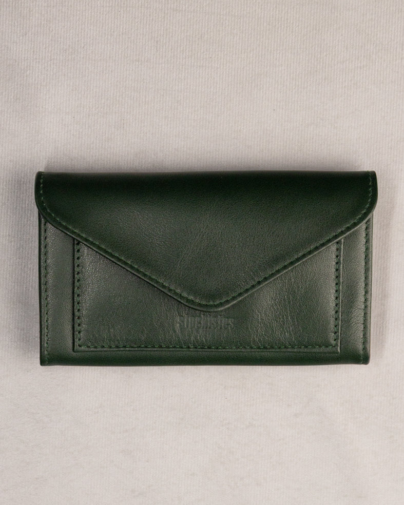 PORTEFEUILLE DEUX VOLETS - VERT