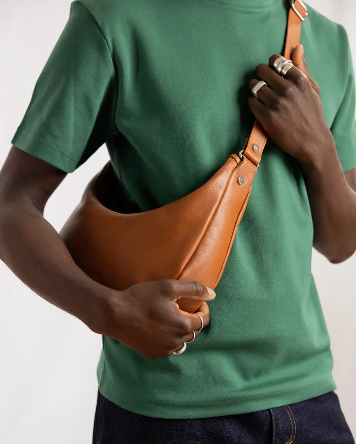 SAC DEMI-LUNE - COGNAC