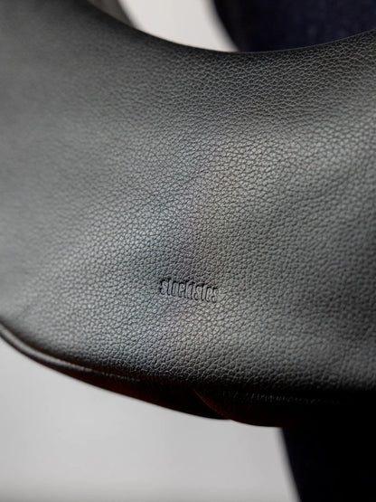 SAC DEMI-LUNE - NOIR GRAINE