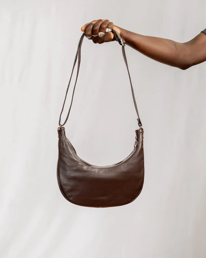 SAC DEMI-LUNE - MARRON