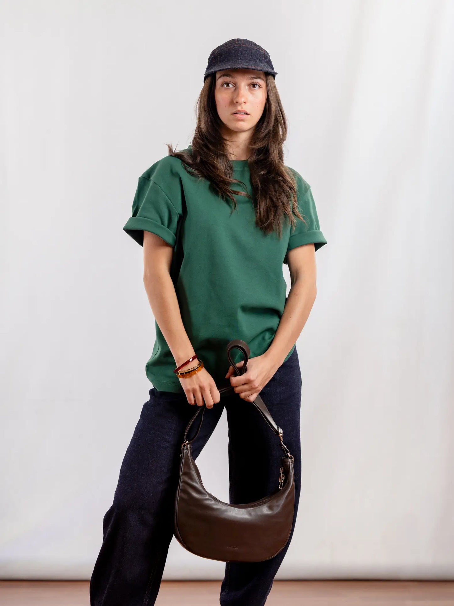 SAC DEMI-LUNE - MARRON