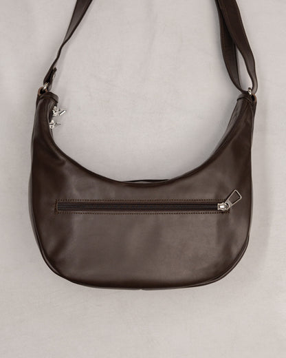 SAC DEMI-LUNE - MARRON