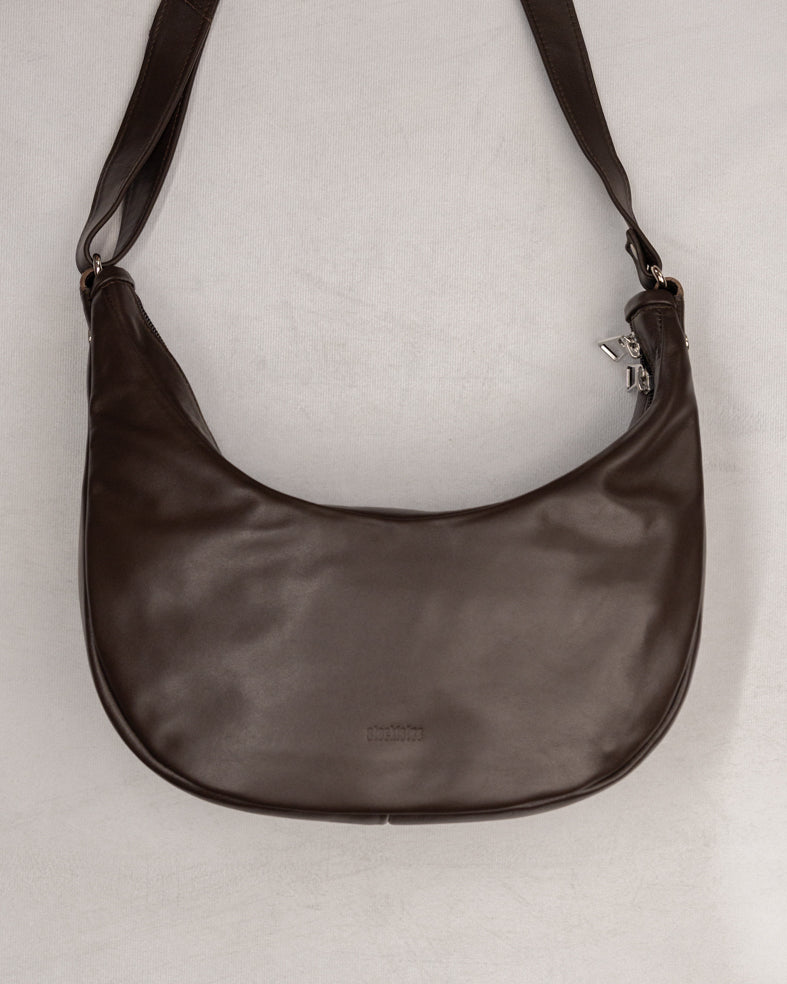 SAC DEMI-LUNE - MARRON